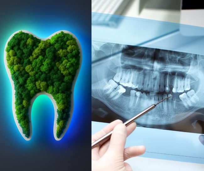 Teeth are the most important number one because there are many germs in the mouth.
