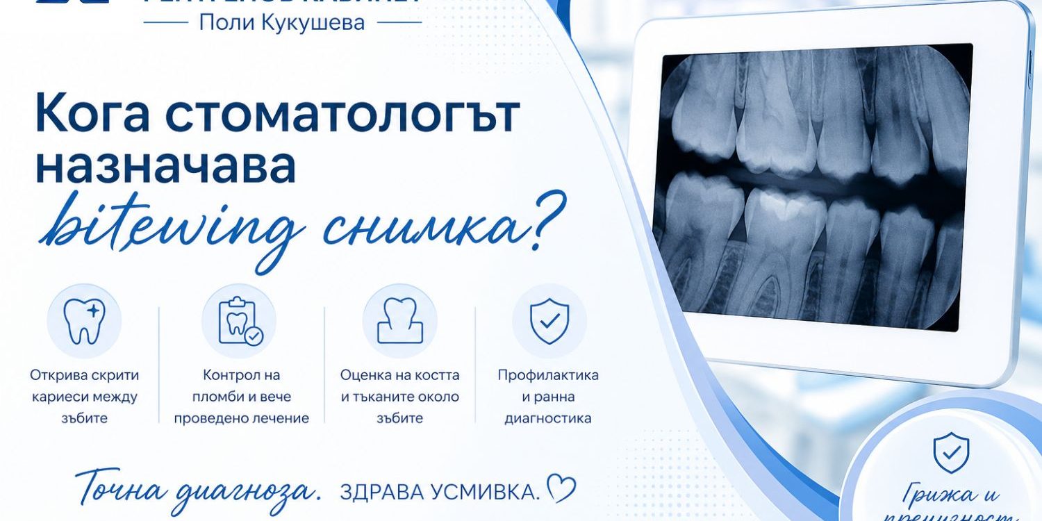 Кога стоматологът назначава bitewing снимка?