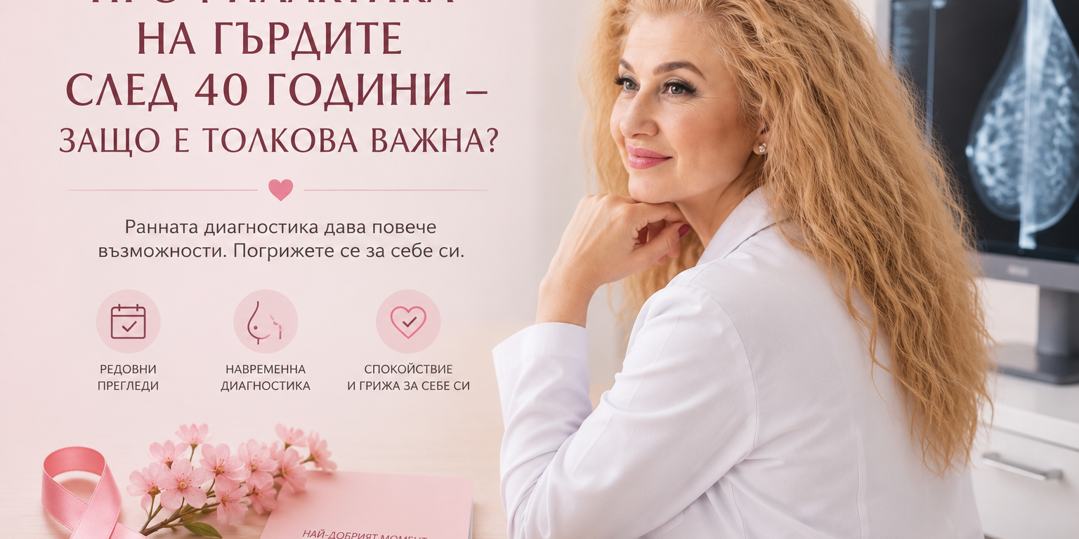 Профилактика на гърдите след 40 години – защо е толкова важна?